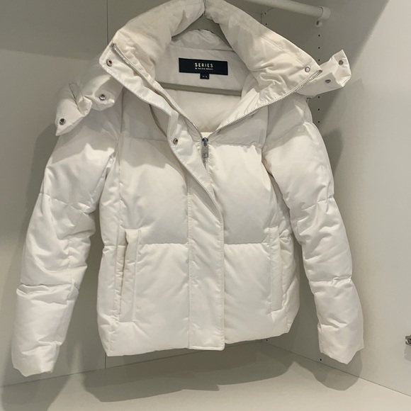 Series by Nicole Benisti white puffer jacket size S - Picture 3 of 8